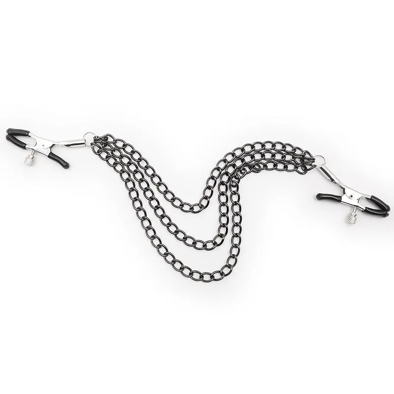 Nipple Clamps - Triple Chain Alligator Type Nipple Clamps