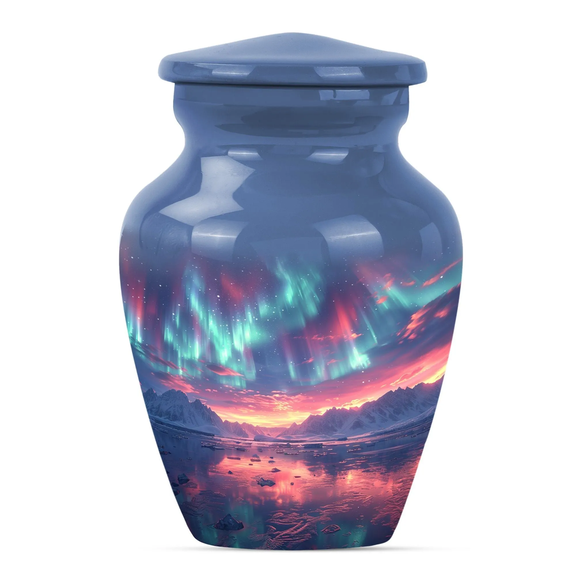 Northern Lights Meditation – Medium-Sized Cremation Urn