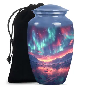 Northern Lights Meditation – Medium-Sized Cremation Urn