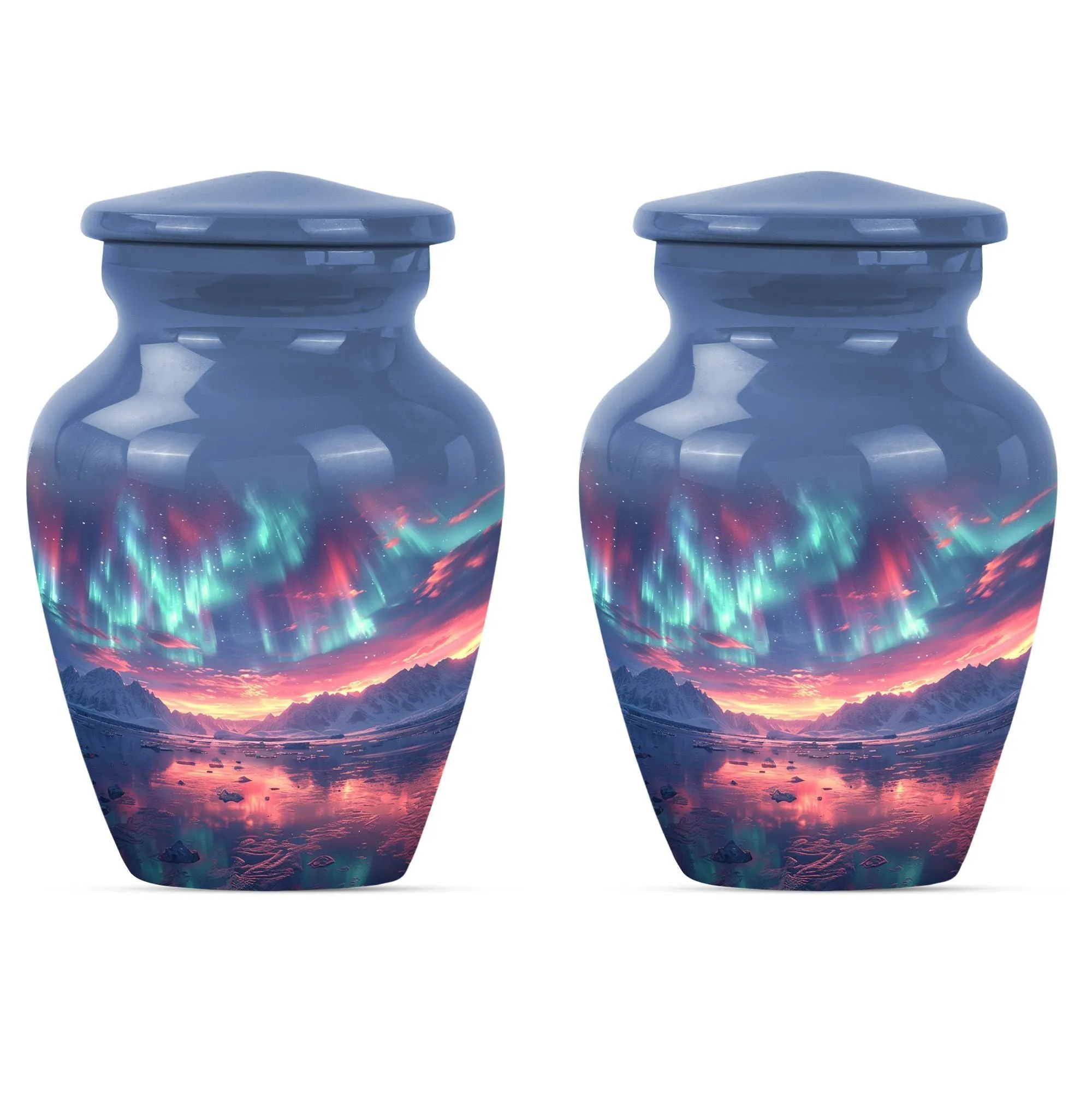 Northern Lights Meditation – Medium-Sized Cremation Urn