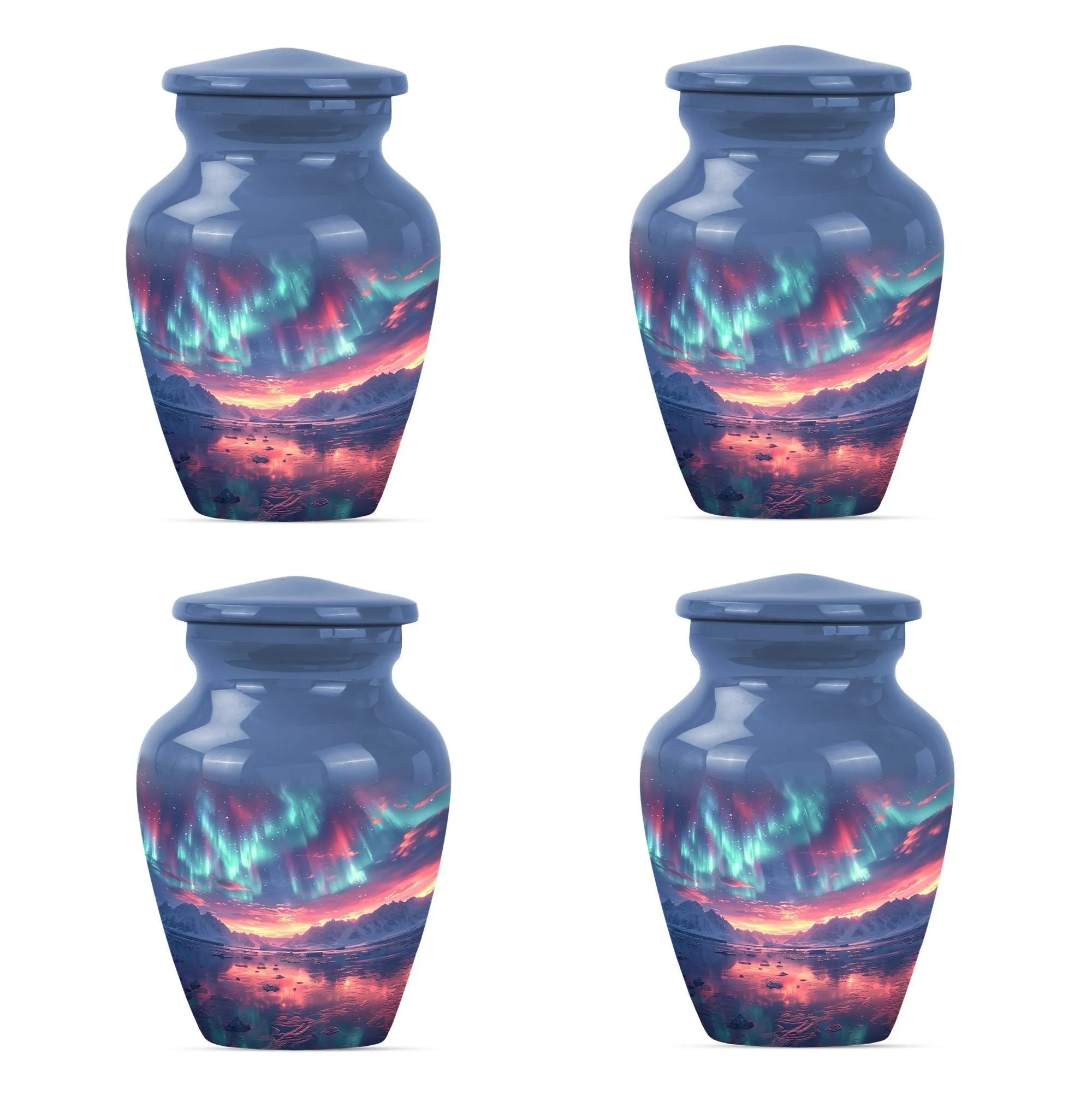 Northern Lights Meditation – Medium-Sized Cremation Urn