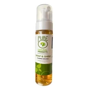 PureO Natural Products Wrap & Shine Foaming Mousse - 7 oz