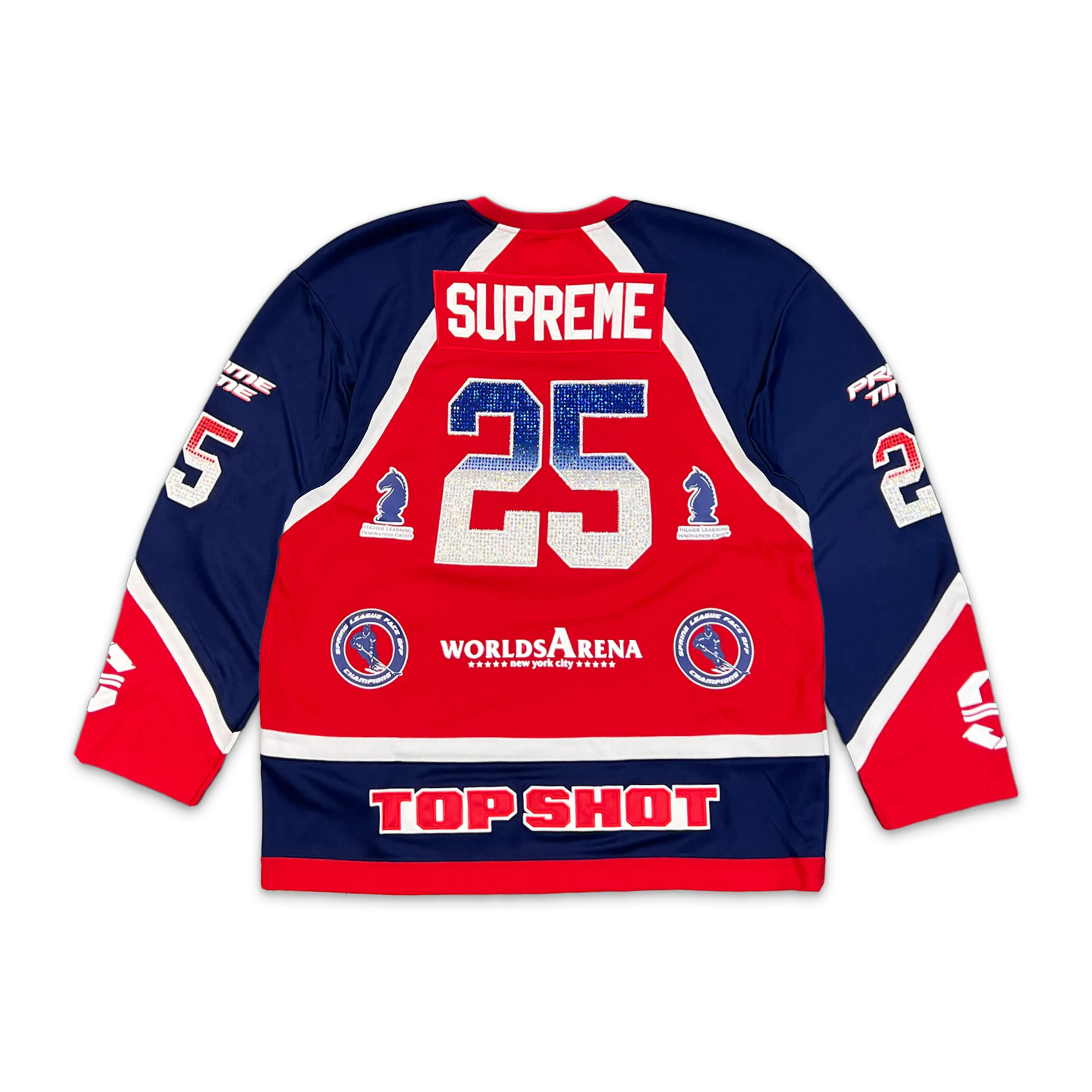 Rhinestone Hockey Jersey Red