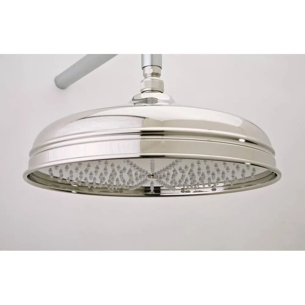 Rohl 1047/8PN Bordano 1.8 GPM Single Function Rain Shower Head - Nickel