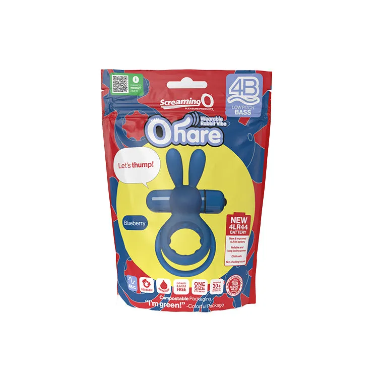 Screaming O 4B Ohare Vibrating Rabbit Cock Ring