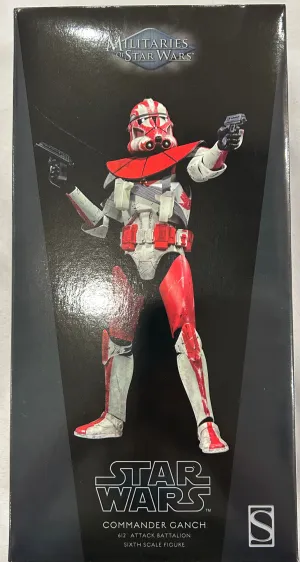 Sideshow Collectible 1/6 Star Wars Militaries of Star Wars 612th Attack Battalion Commander Ganch Sixth Scale Figure *Open Box*