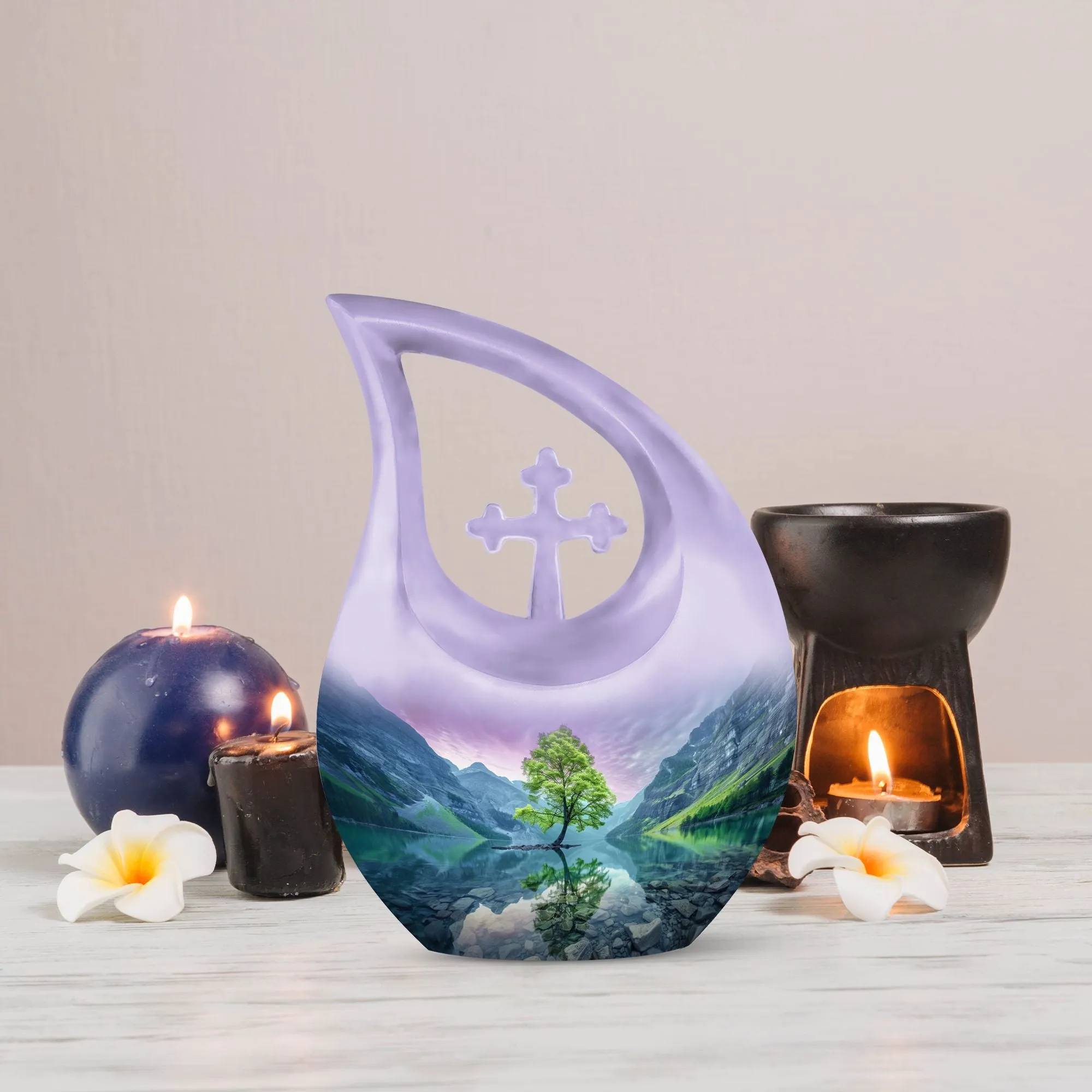 Stellar Aurora Borealis Memorial Urn - A Timeless Remembrance