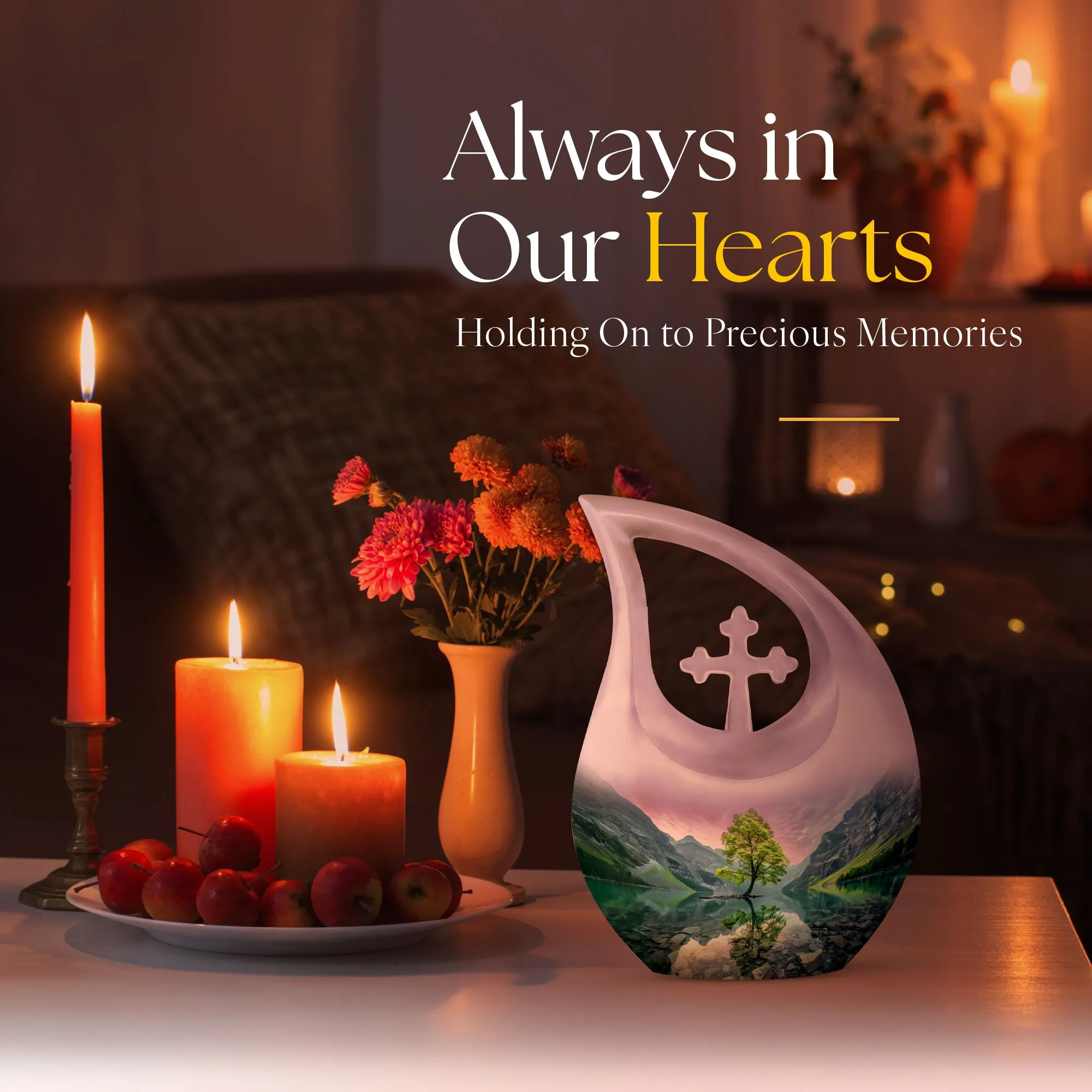 Stellar Aurora Borealis Memorial Urn - A Timeless Remembrance