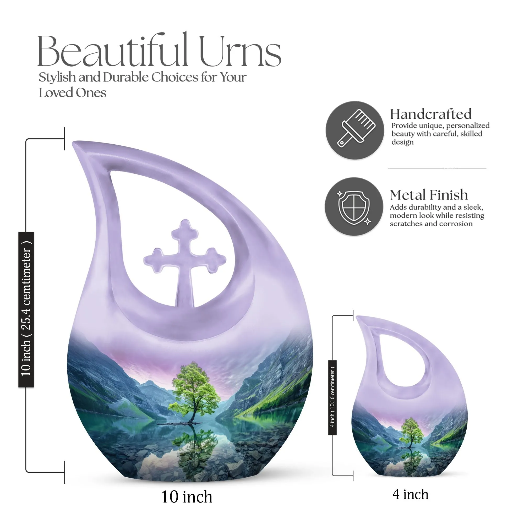 Stellar Aurora Borealis Memorial Urn - A Timeless Remembrance