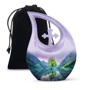 Stellar Aurora Borealis Memorial Urn - A Timeless Remembrance