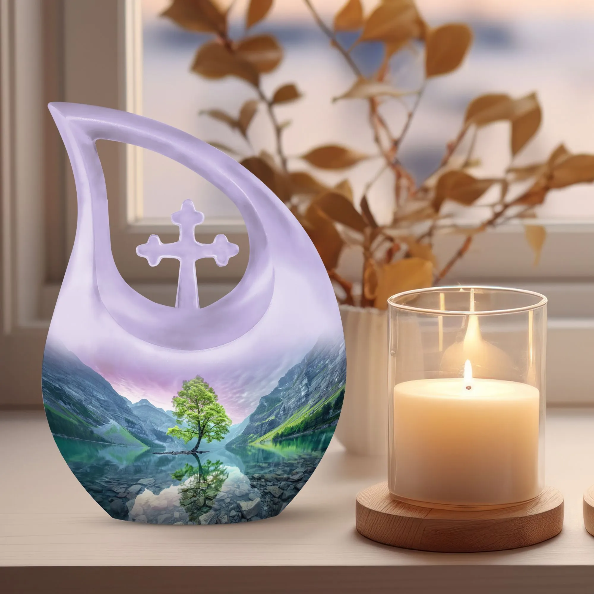 Stellar Aurora Borealis Memorial Urn - A Timeless Remembrance