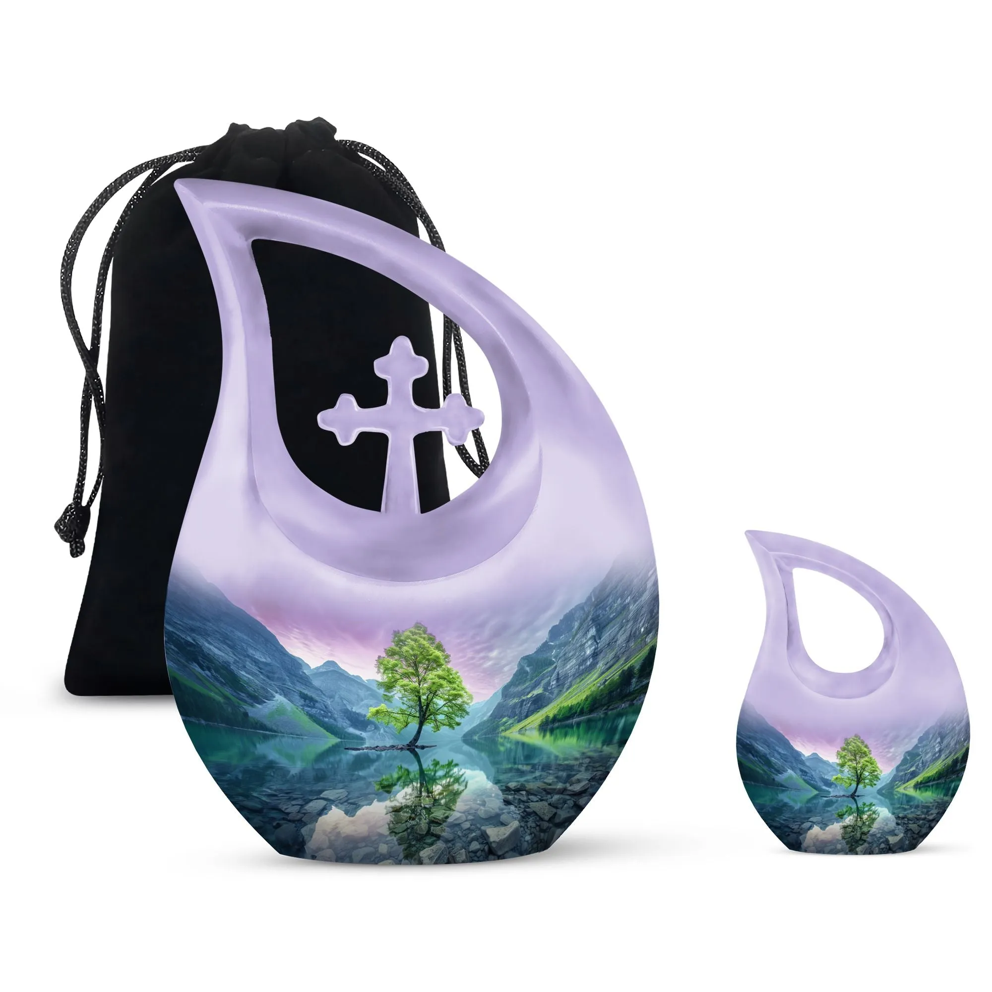 Stellar Aurora Borealis Memorial Urn - A Timeless Remembrance