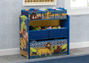 The Lion King 6-Bin Design & Store Toy Storage Organizer