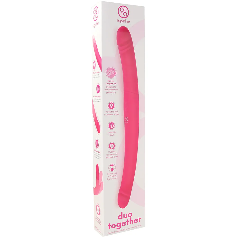 Together Duo Double-Ended Thrusting Vibe in Pink