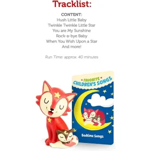 Tonies 10000539 Bedtime Songs, Audio Play Figurine for Portable Speaker, Small, Red, Plastic