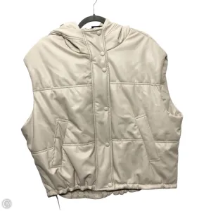 Vest Puffer & Quilted By Cmc In Cream, Size: Osfm