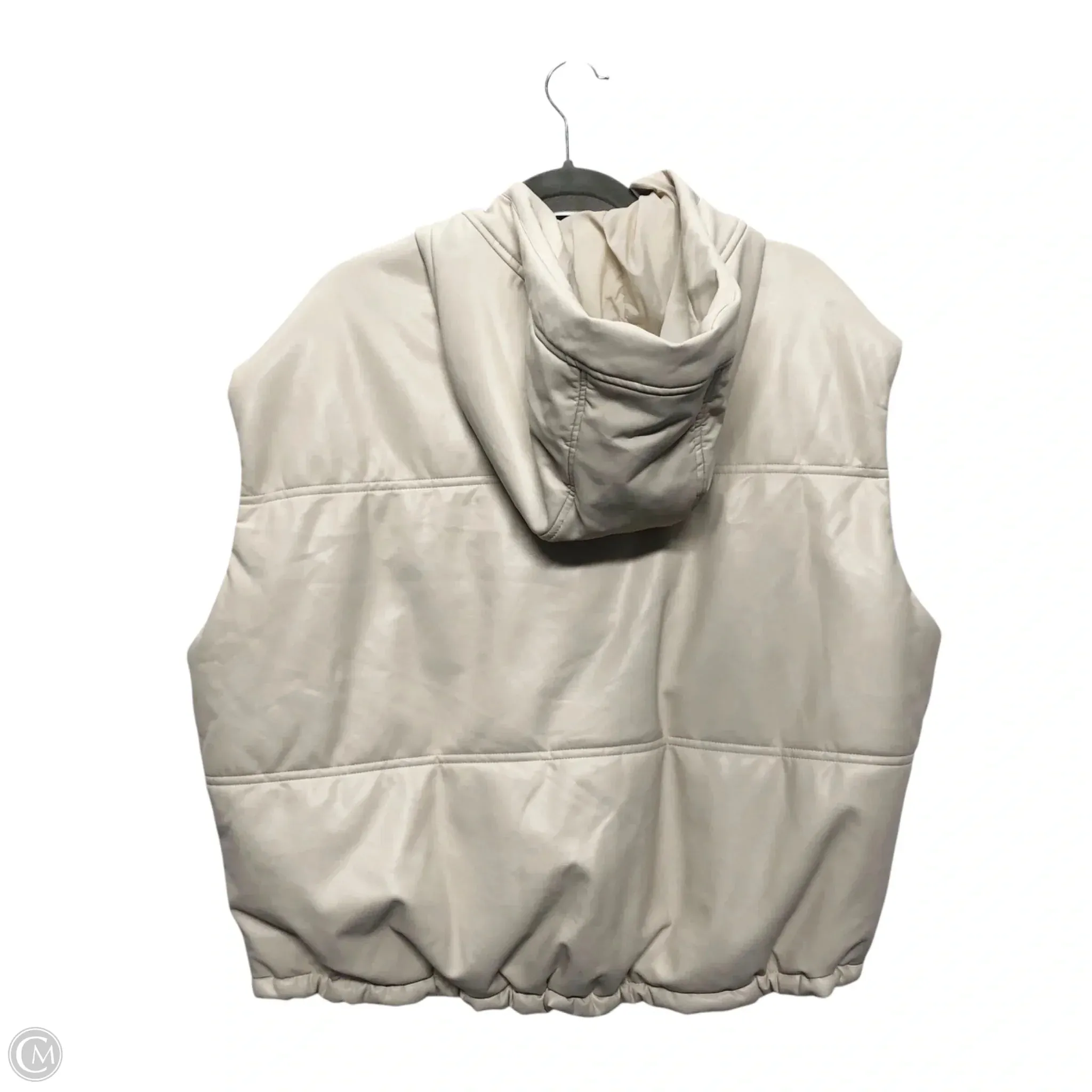 Vest Puffer & Quilted By Cmc In Cream, Size: Osfm